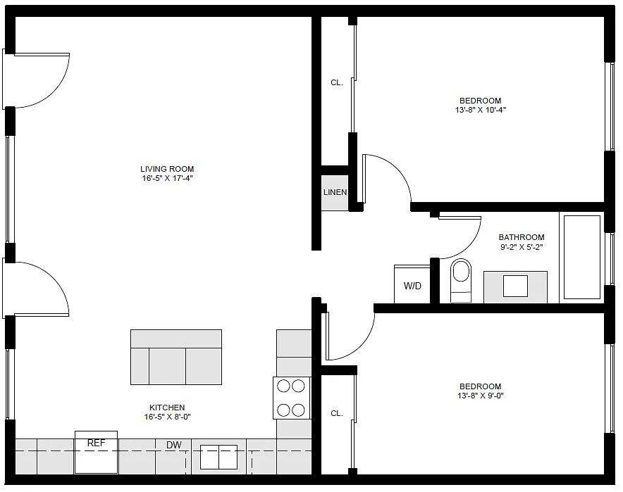 Floor plan 2X1 B