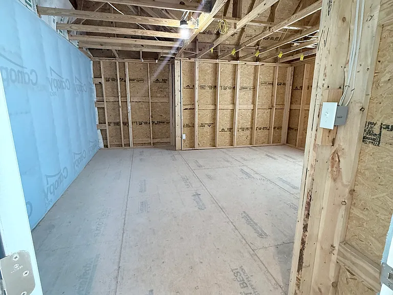 Massive unfinished 5th bedroom at the top of the staircase!