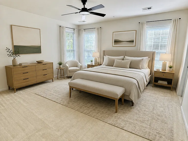 Main Bedroom - Virtually staged