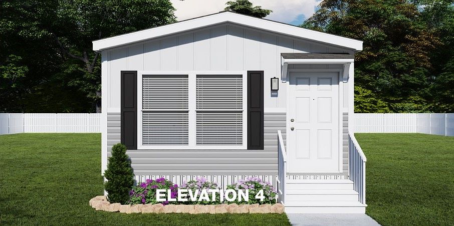 ELEVATION 4. COLORS WILL BE CLAY W WHITE SHUTTERS