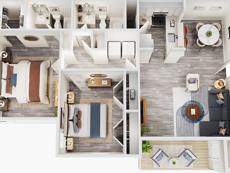 B2 - 2 Bed 1.5 Bath B2 - 2 Bed 1.5 Bath