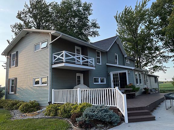 East side of home with deck