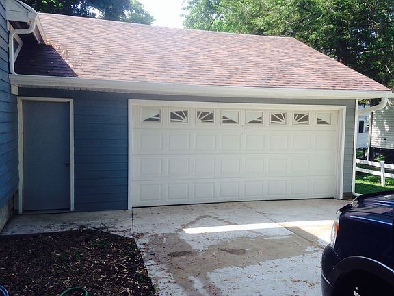 Large 3 car attached garage