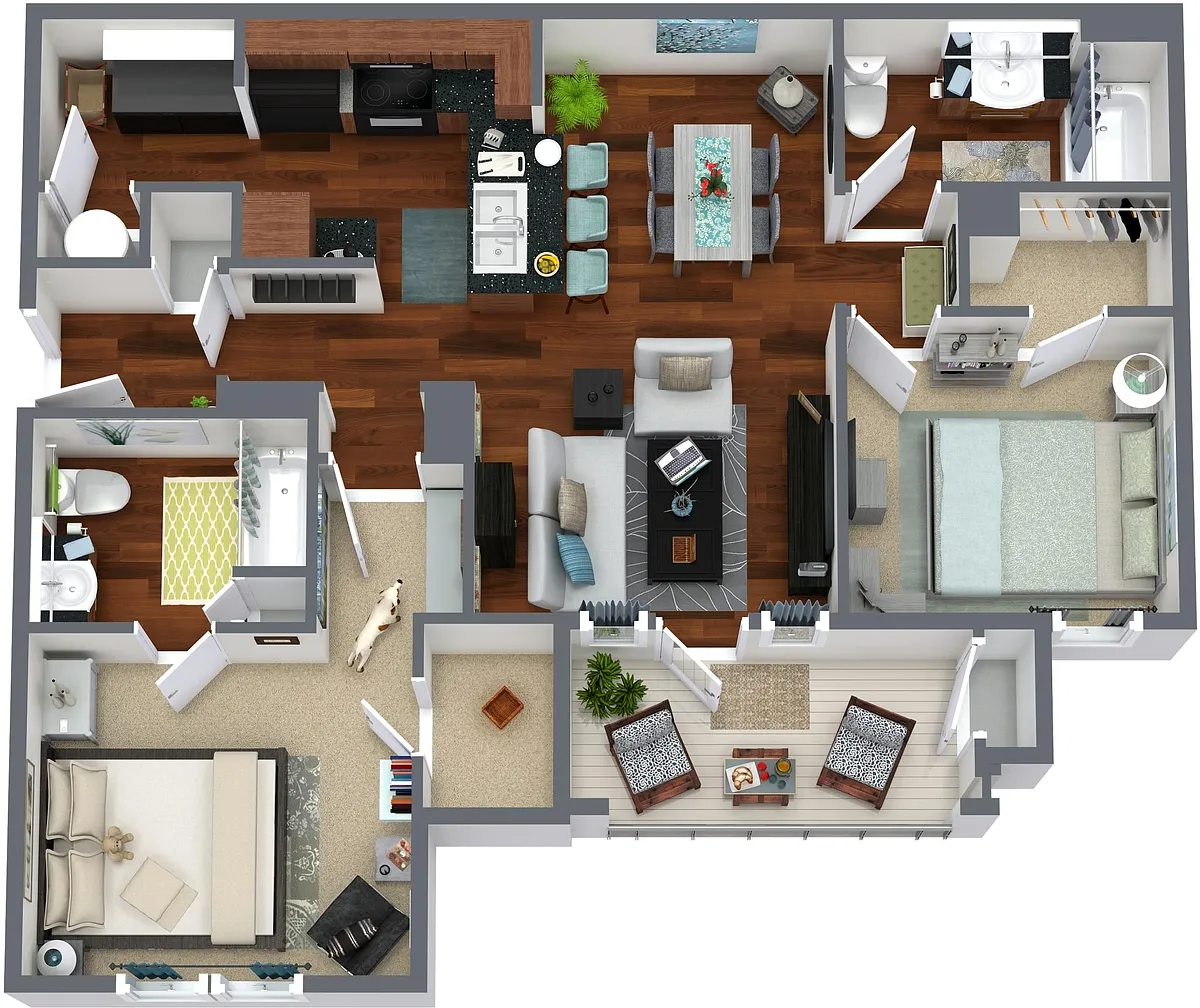 Floor plan 2 Bedroom