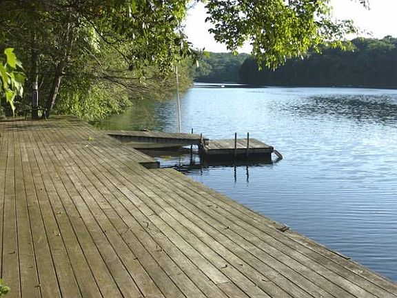 Lakeside deck