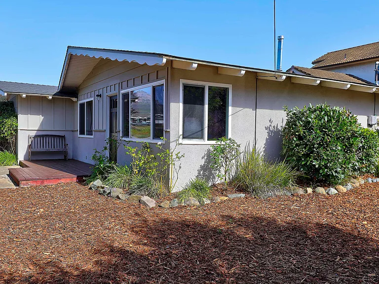 Side view of house