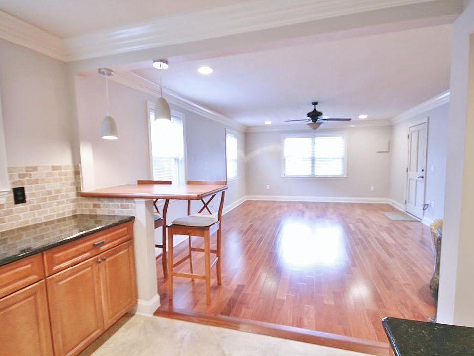 Living Room with wood bar