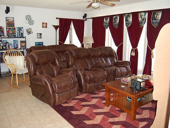 Home theater/dining area