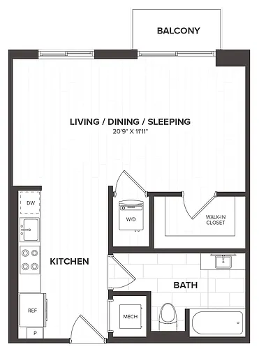 Floor plan Studio-S3