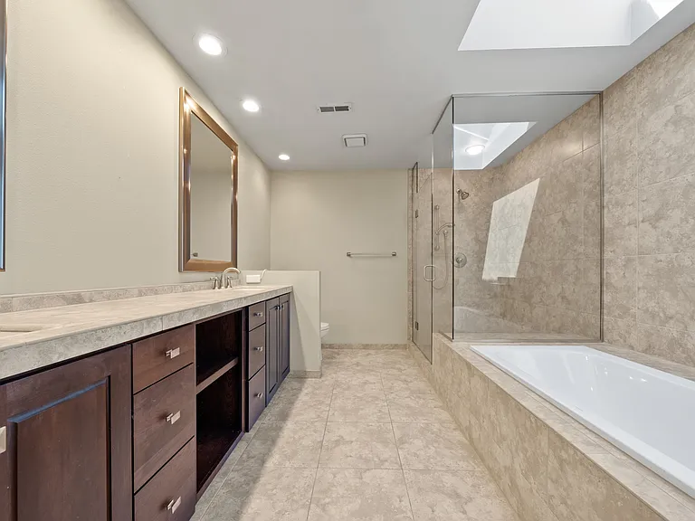 Updated master bathroom