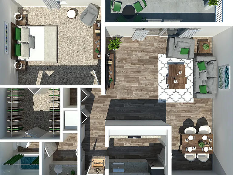 1 Bedroom 1 Bath 1 Bedroom 1 Bath