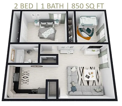 Floor plan Two Bedroom