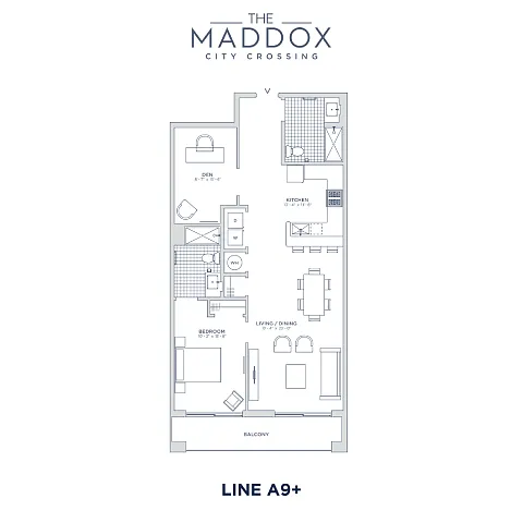 Floor plan The Maddox at City Crossing - A9+