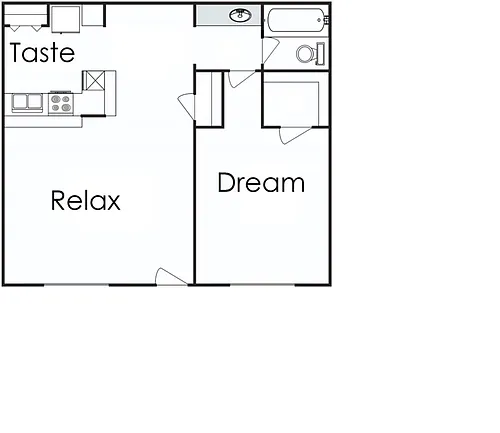 Floor plan One Bedroom