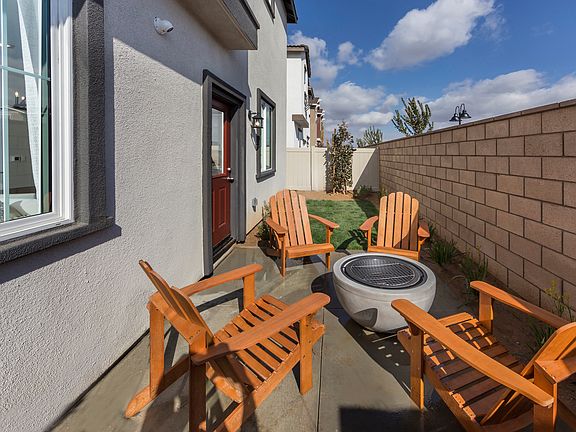 Backyard in the 3218 floorplan at a Meritage Homes community in Temecula, CA.