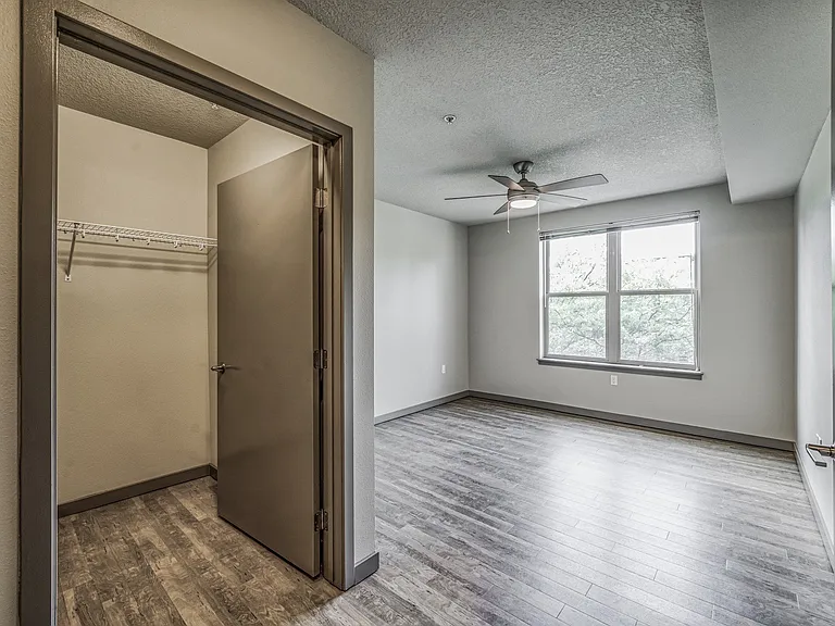 Walk-in closets with built-in shelving