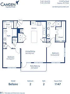 Floor plan Bellaire
