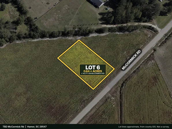 TBD McCormick Rd. Lot 6, Hamer, SC 29547
