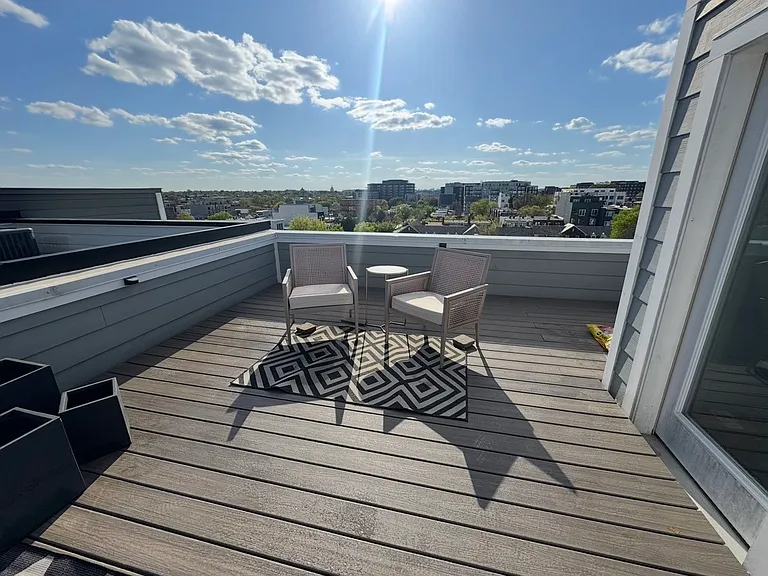 This private roofdeck is exclusive to this unit -- with amazing views of the Capitol