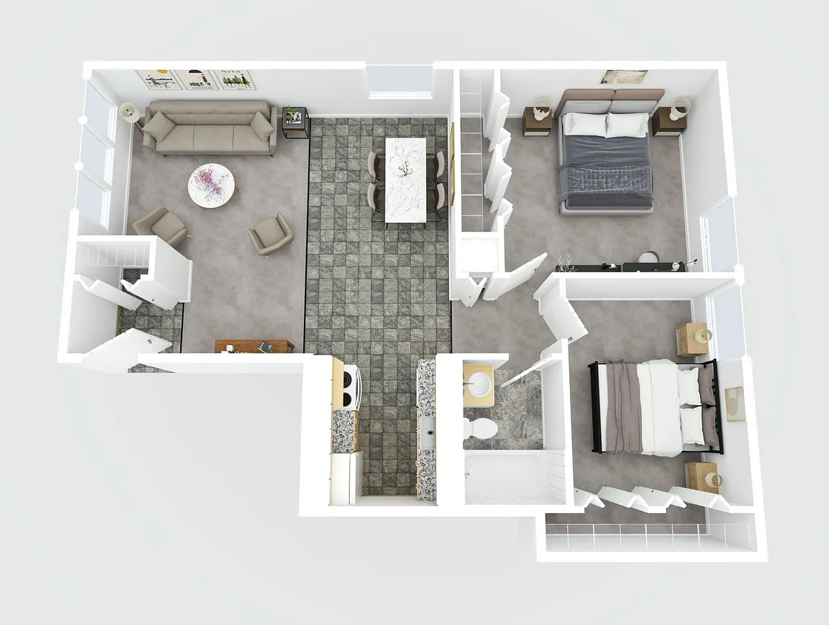 Floor plan 2 Bedroom