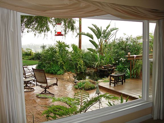 view from the front window