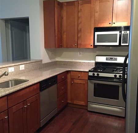 Kitchen with granite countertops