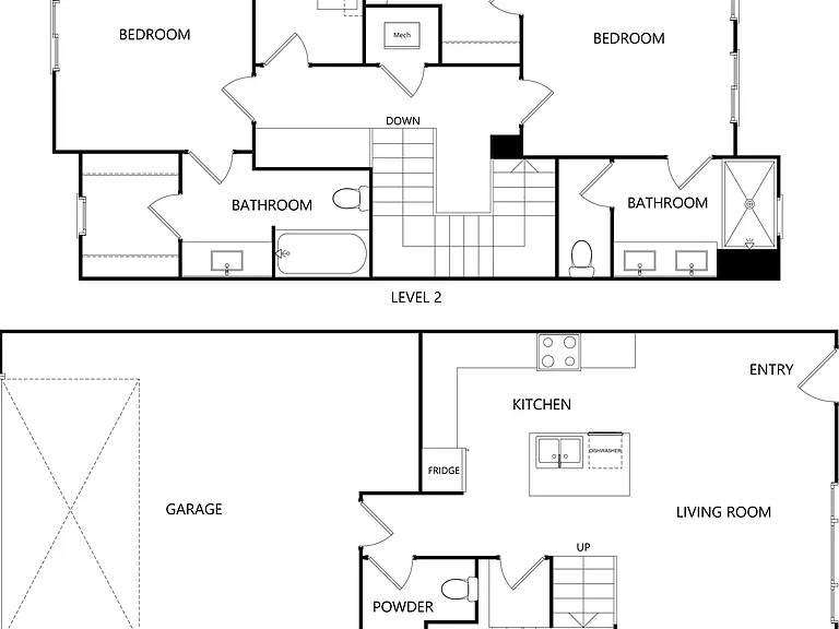 TH U2 Townhome 2bed - 2.5 bath - 1351 sqft