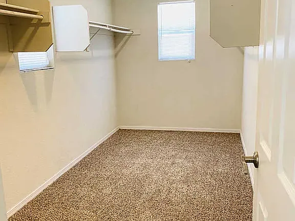 walk in closet in master