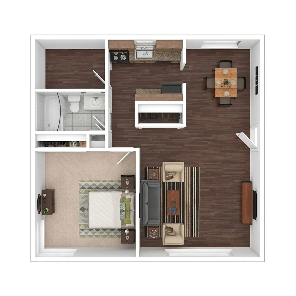 Floor plan 1 Bedroom
