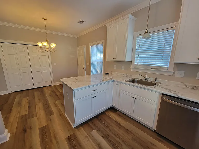 Kitche view towards Laundry