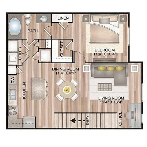 Floor plan Meadow Lane Courtyard