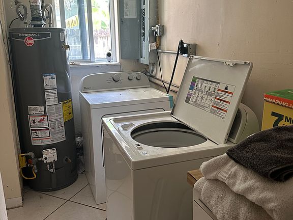 laundry in main house downstairs