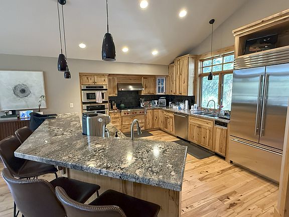 View of kitchen from island. Third floor