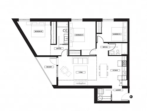 Floor plan PEM616