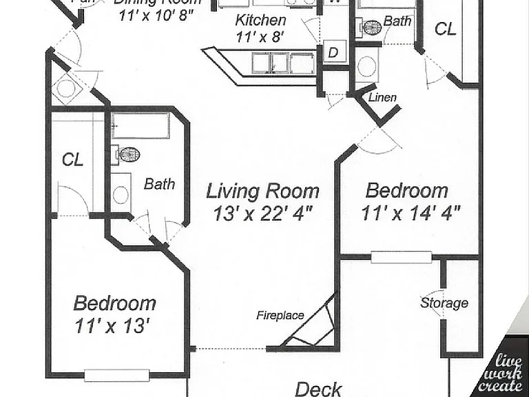 Two Bedroom, Two Baths Two Bedroom, Two Baths