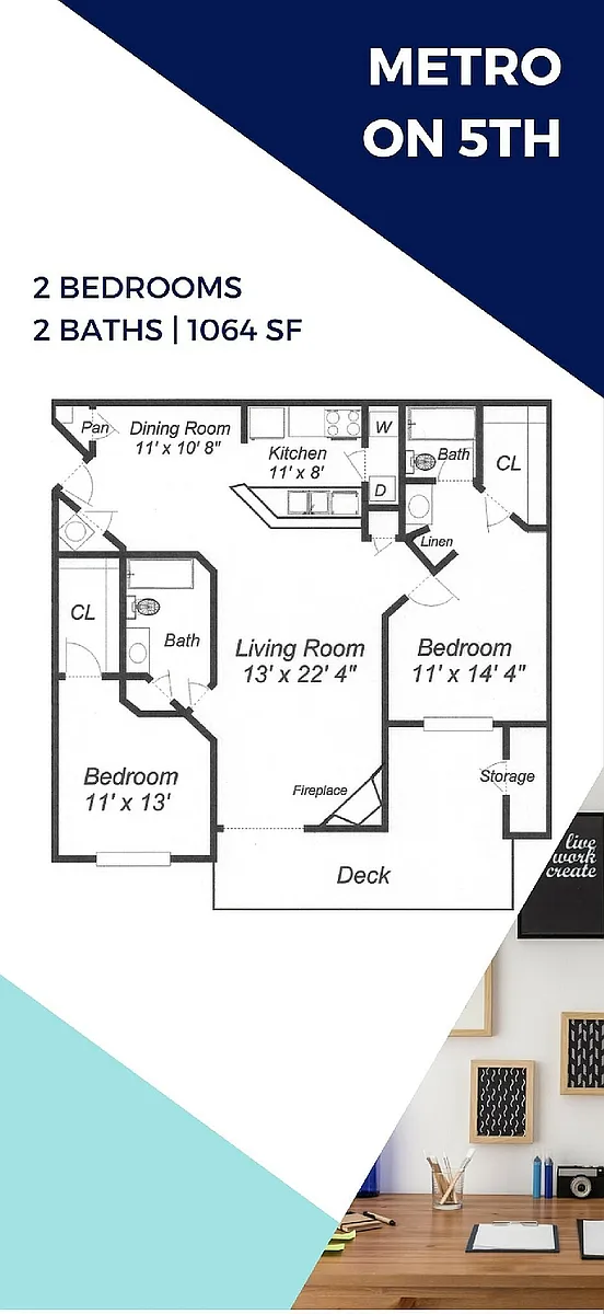 Floor plan The Boulevard-Renovated