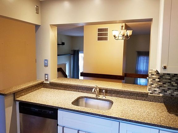 Looking into dining room from kitchen