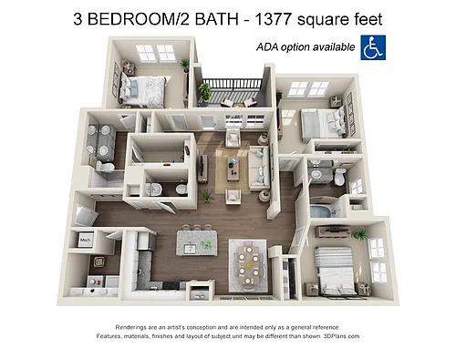 Floor plan 3X25