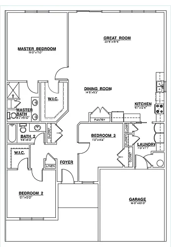 Floor plan The Summit Villa