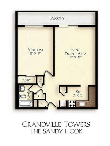 Floor plan Sandy Hook 1