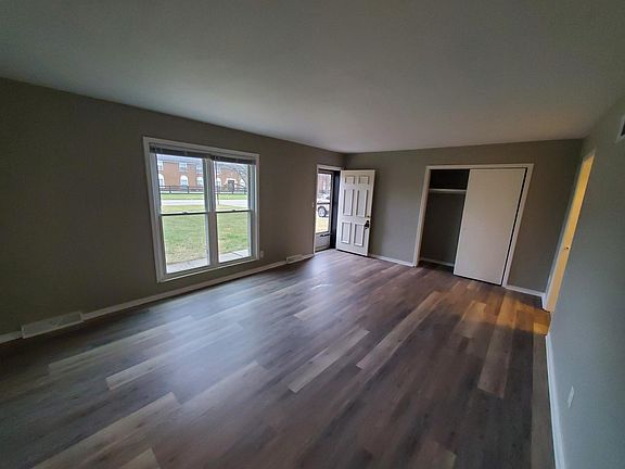 Living room with vinyl plank floors