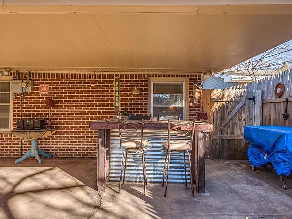 Back patio with porch