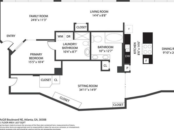 120 Ralph McGill Blvd NE #1304 & 1305, Atlanta, GA 30308