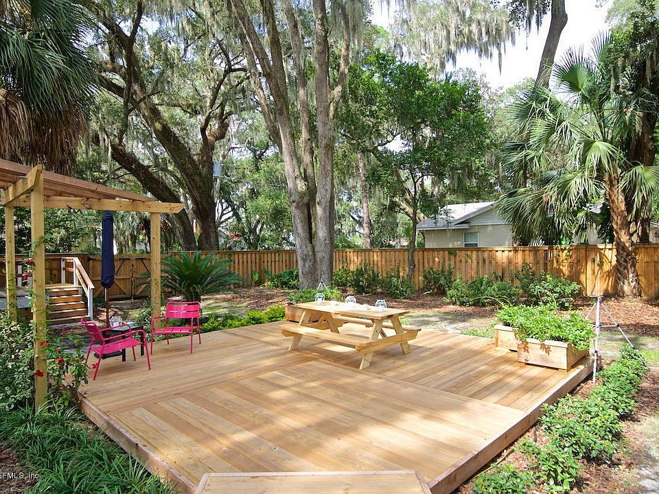 Wood deck