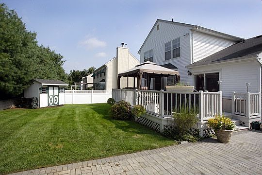 Rear of home, deck, paver patio