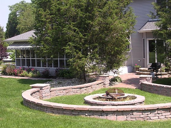 custom built conversational firepit