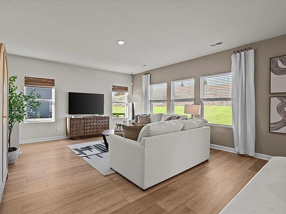 Great room in the Brentwood floorplan at a Meritage Homes community in Greenville, SC.