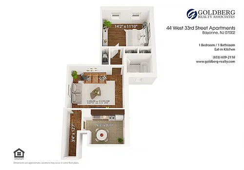 Floor plan One Bedroom