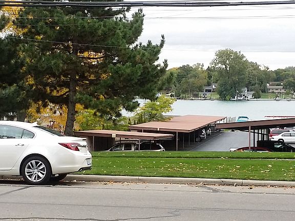 Located directly across from the Detroit River