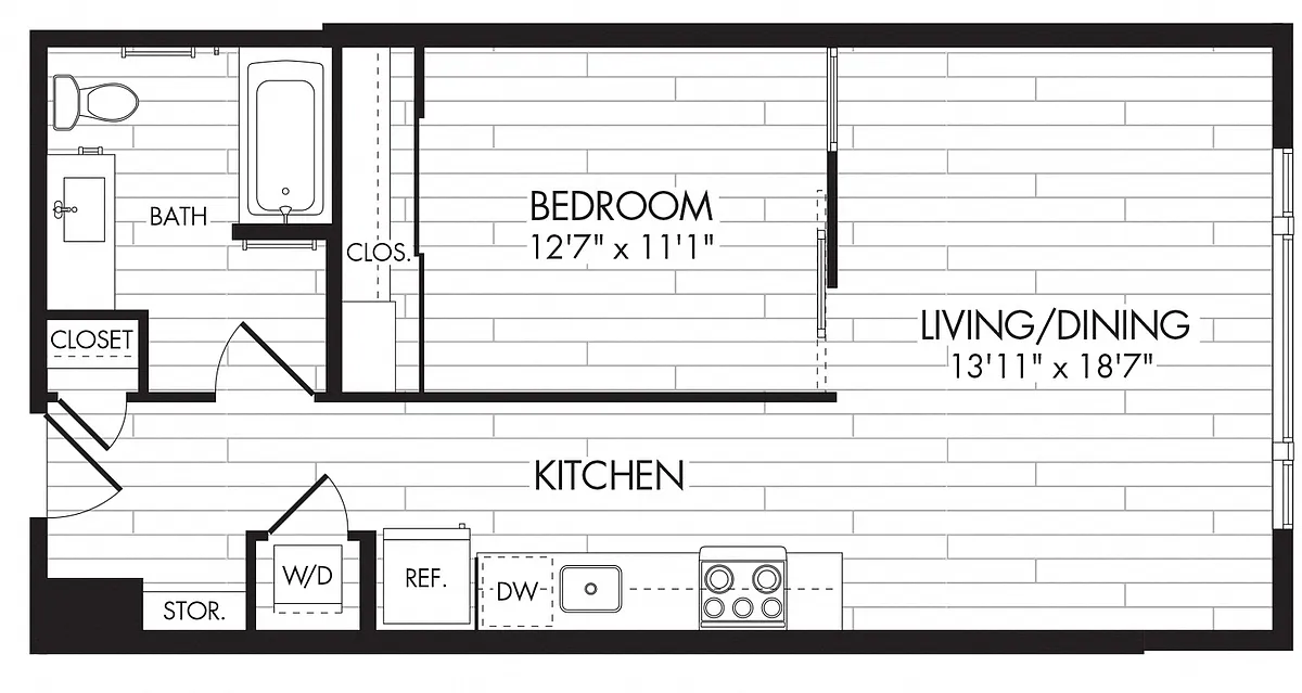 Floor plan 7575 - 1E